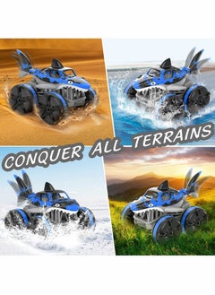 Y&D Amphibious Remote Control Car, 1:14 Scale Waterproof Off Road RC Shark Truck  - Image 2