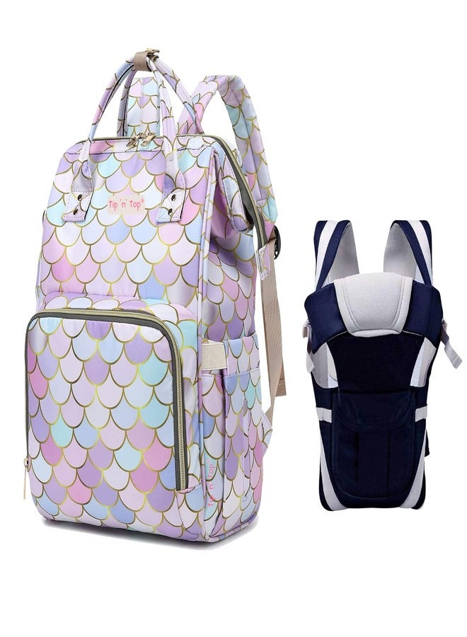 Tip 'n' Top Baby Diaper Travelling Backpack for Mother with 3 in 1 Carrying Style Baby Carrier, Baby Diaper Bag (Multicolor)- Pack of 2 - Image 1
