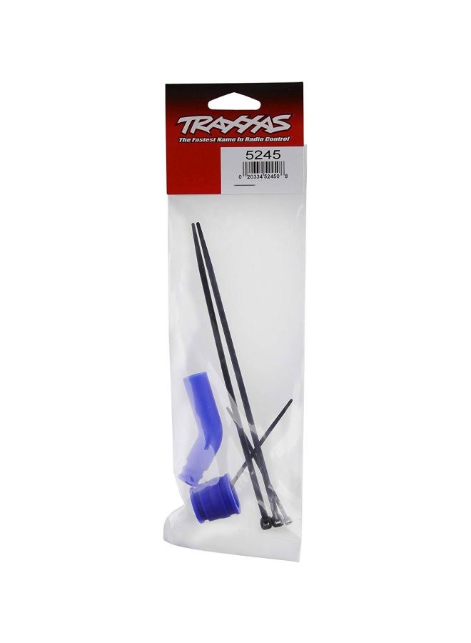 Traxxas 5245 Blue Tuned Pipe Coupler and Exhaust Deflector