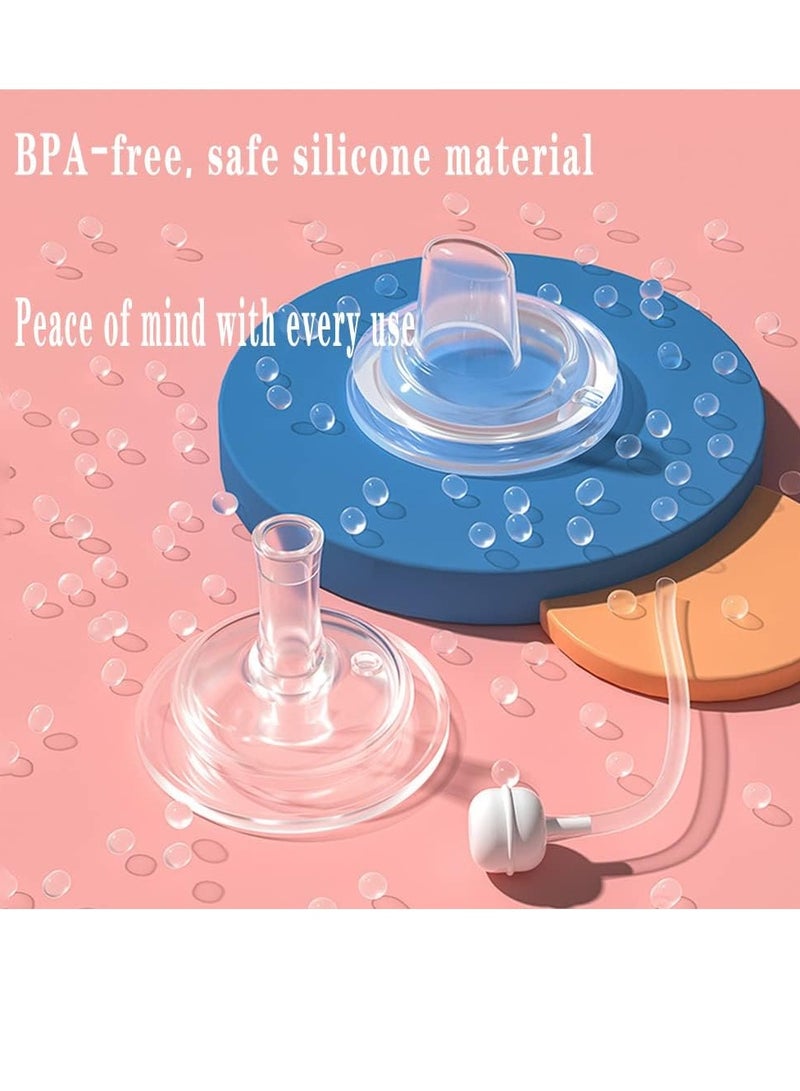 Gonice Sippy Cup for Baby, Sippy Cup for Baby 6-12 Months, Straw for Kids Water Bottle with Soft Silicon Spout Cup for Toddlers,BPA Free, 240ml,Spill Leakproof Plastic Drinking Bottle with Handle - Image 4