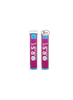O.R.S O.R.S Sport Hydration Tablets with Electrolytes, Vegan, Gluten & Lactose Free Formula – Soluble Oral Rehydration Tablets with Natural Mixed Berry Flavour, Low Calorie, Adult & Children, 20 Tablets Pack of 2  - Image 1