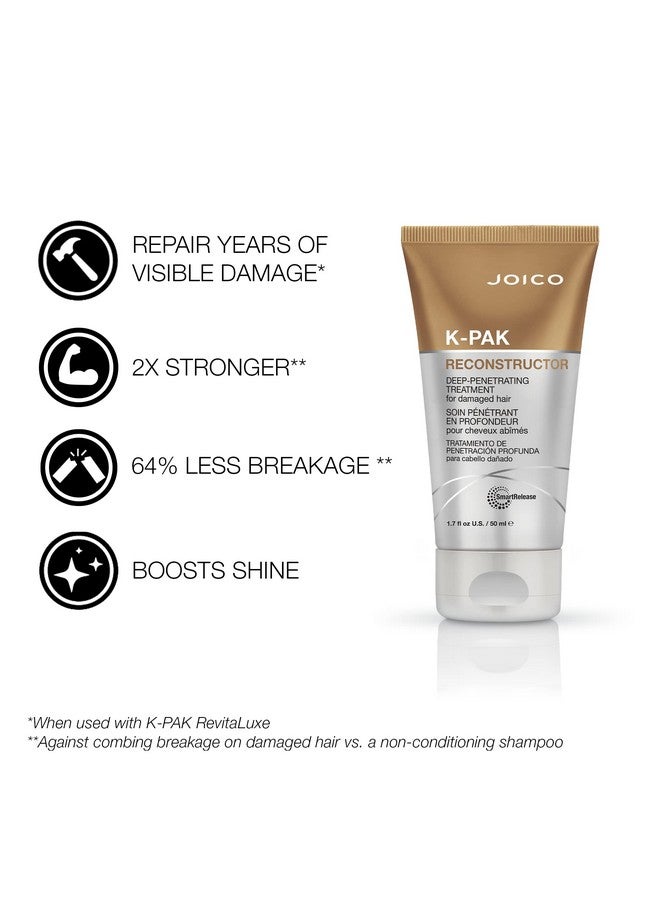 JOICO Kpak Reconstructor Deeppenetrating Treatment For Damaged Hair Repair & Strengthen Strands Rebuild & Fortify Damaged Hair Improve Elasticity With Keratin & Arginine 1.7 Fl Oz - Image 2