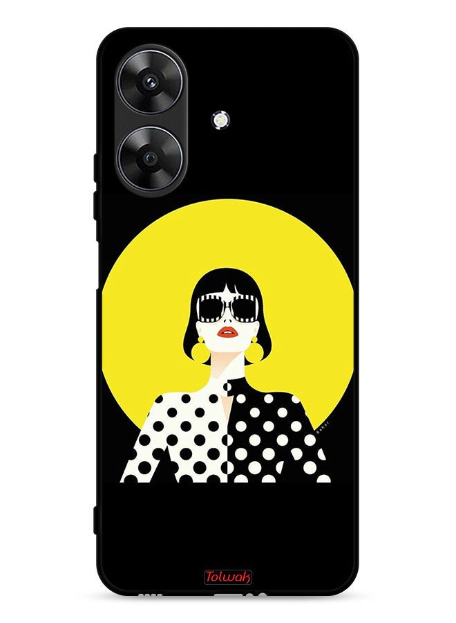 Tolwak Realme Note 60 4G Protective Case Cover Stylish Girl Art - Image 1