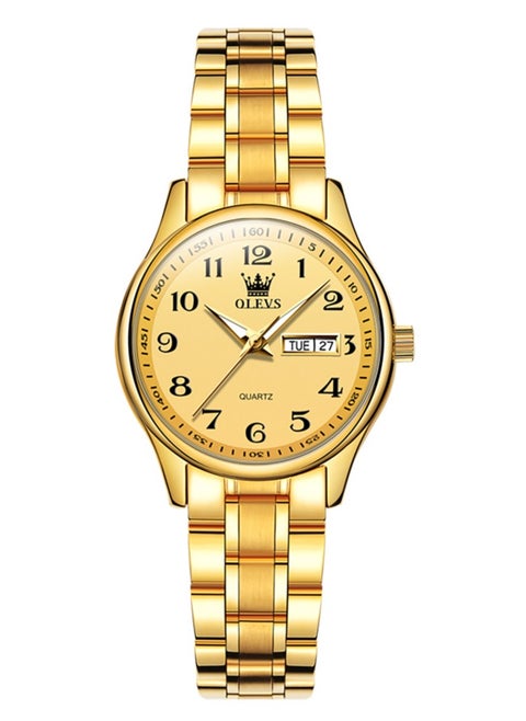 Watches for Women Stainless Steel Quartz Analog Water Resistant Watch Gold 5567