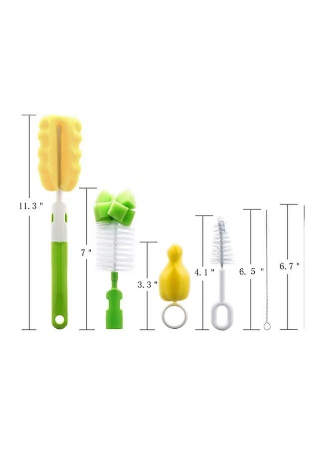 ORiTi - Pack of 6 Multi Functional Bottle Cleaner Flexible Brush Kit With Textured Grip Handles - Image 1