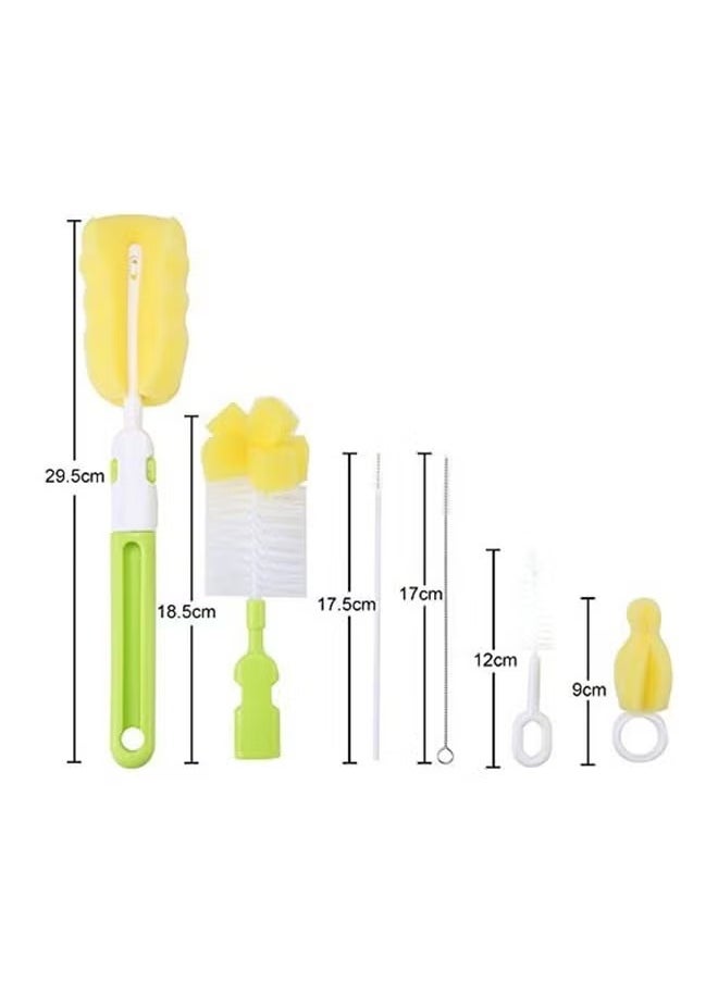 ORiTi Pack of 6 Multi Functional Bottle Cleaner Flexible Brush Kit With Textured Grip Handles  - Image 2