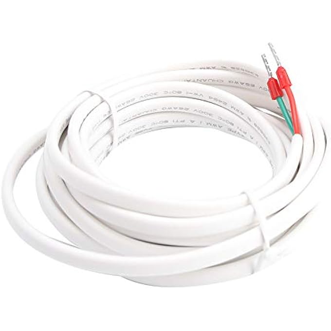 3M TEMPERATURE SENSOR, WHITE HEAT CABLE WITH SENSOR PROBE THERMOSTAT SENSOR LIGHTWEIGHT PROBE SENSOR CABLE PORTABLE FLOOR SENSOR - Image 1