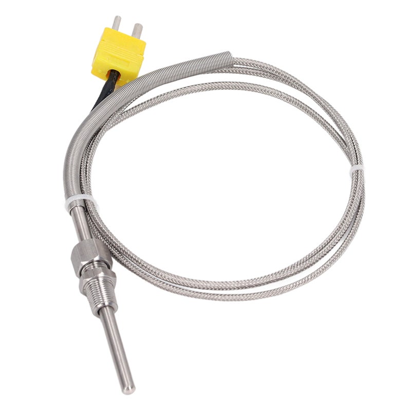 K Type Thermocouple -100~1250℃ Stainless Steel Braided Wire High Accuracy Temperature Sensor - Glass Fiber Insulated Probe for Industrial Chemistry Metallurgy - Image 4