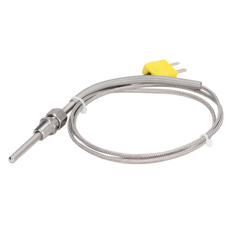 K Type Thermocouple -100~1250℃ Stainless Steel Braided Wire High Accuracy Temperature Sensor - Glass Fiber Insulated Probe for Industrial Chemistry Metallurgy - Image 3