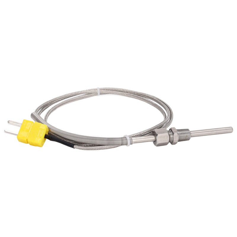 K Type Thermocouple -100~1250℃ Stainless Steel Braided Wire High Accuracy Temperature Sensor - Glass Fiber Insulated Probe for Industrial Chemistry Metallurgy - Image 2