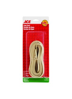 4C Telephone Line Cord Ivory 50ft