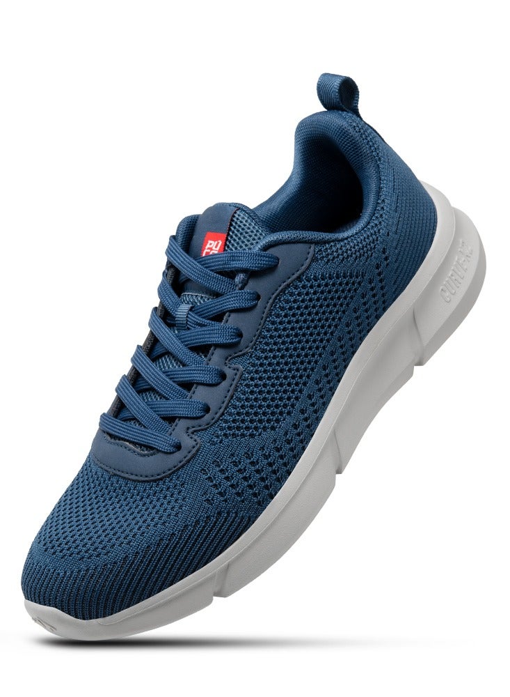 PUCA Shoes For men Light weight Breathable stylish Kracker Navy L.Grey - Image 1