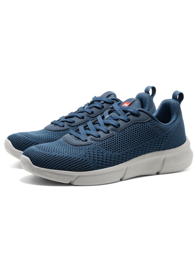 PUCA Shoes For men Light weight Breathable stylish Kracker Navy L.Grey - Image 2