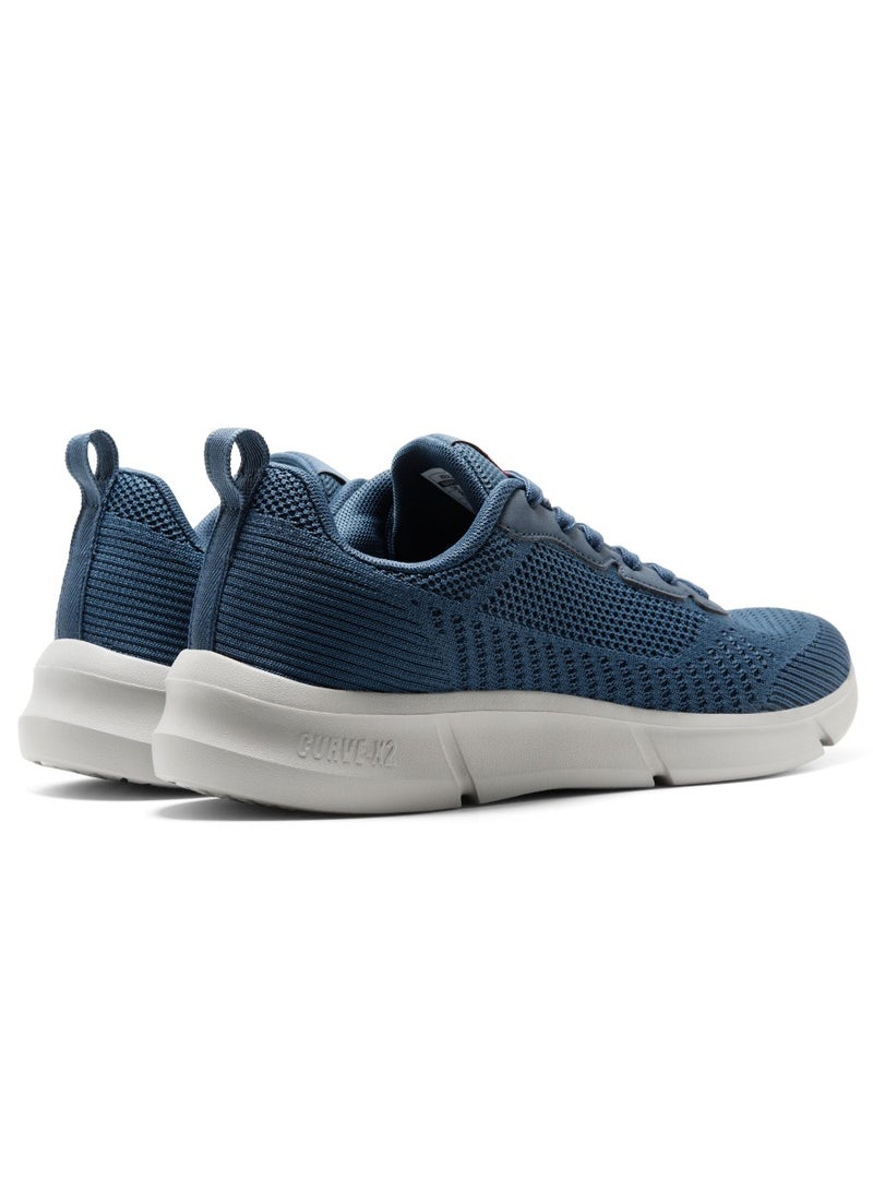 PUCA Shoes For men Light weight Breathable stylish Kracker Navy L.Grey - Image 3