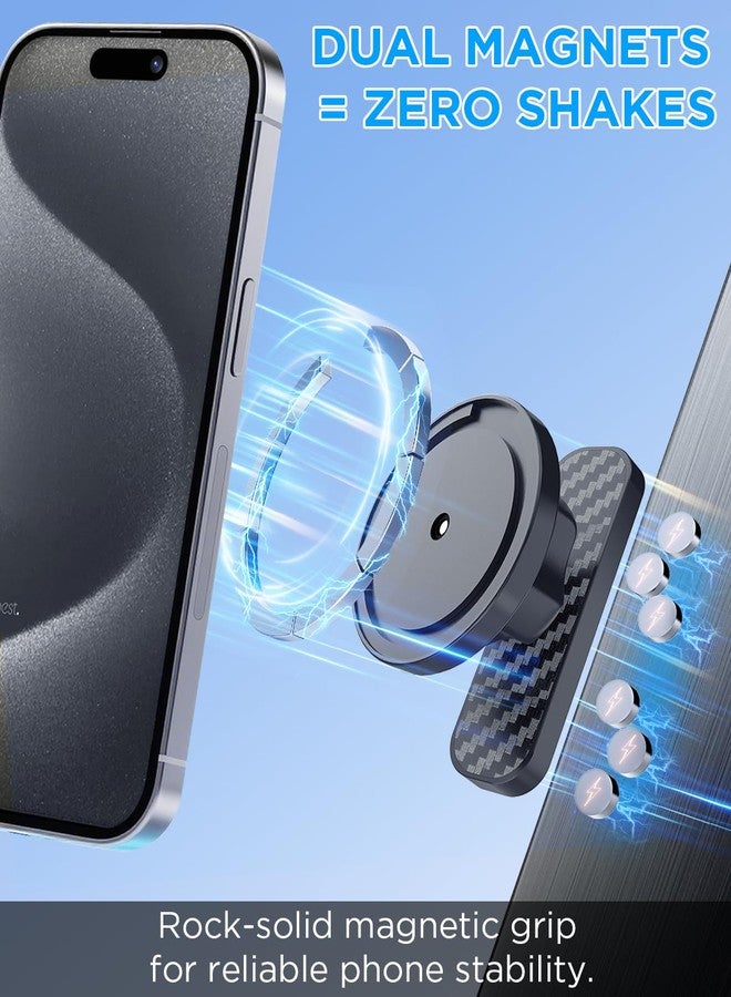 IPOW Magnetic Phone Holder for Gym with Dual Magnetic Mount, Alloy Base & 360° Ball Joint, Compatible with MagSafe iPhone 12-16 Series, Strong Grip on Metal Surfaces - Image 5