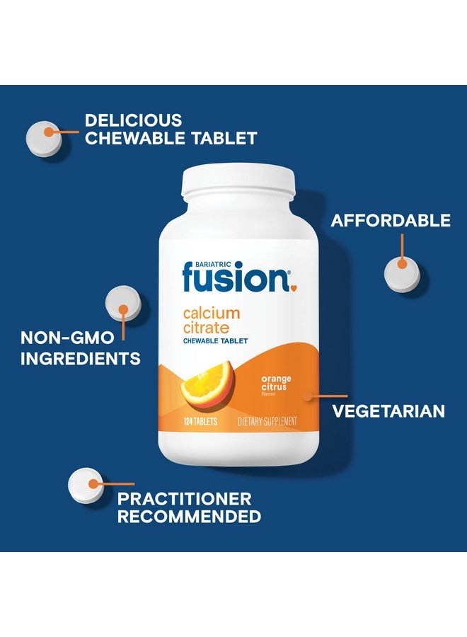 Bariatric Fusion Calcium Citrate Chewable Tablet | Orange Citrus Flavored | Chewable Calcium Citrate | Bone Health Support* | Gluten, Dairy and Soy Free | Non-GMO | 124 Count - Image 3
