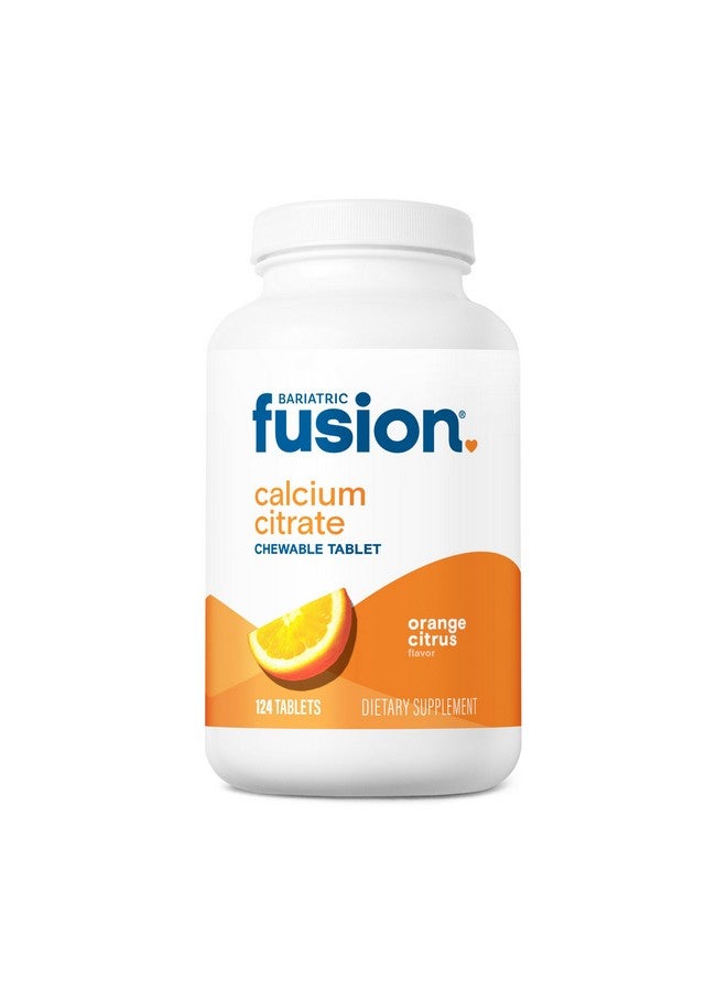Bariatric Fusion Calcium Citrate Chewable Tablet | Orange Citrus Flavored | Chewable Calcium Citrate | Bone Health Support* | Gluten, Dairy and Soy Free | Non-GMO | 124 Count - Image 1