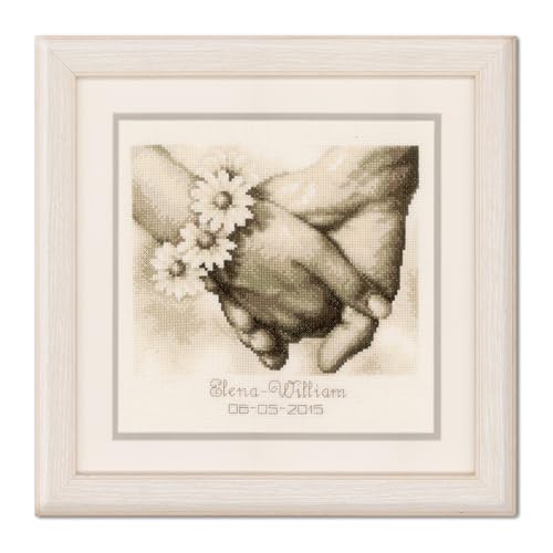 Vervaco Counted Cross Stitch Kit Just Married 84 x 84 - Image 1