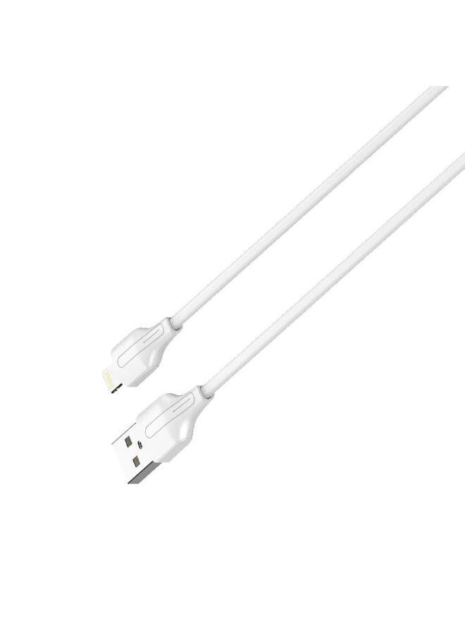 LDNIO - LS542 Fast Charging Data Cable Lightning To USB-A, 2M Length - White - Image 1