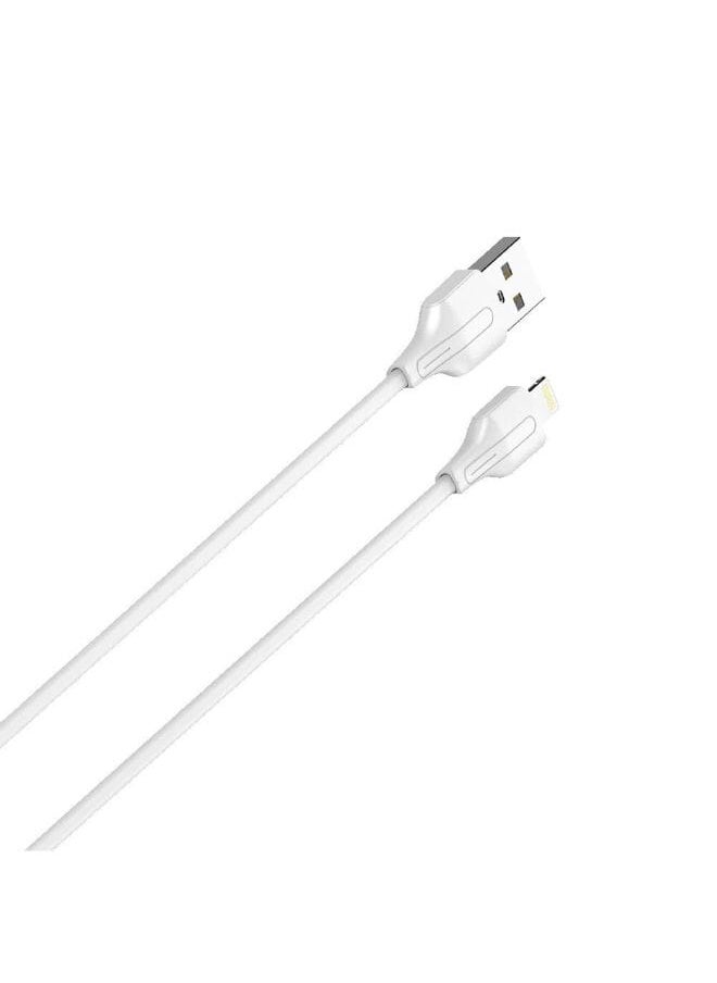 LDNIO - LS542 Fast Charging Data Cable Lightning To USB-A, 2M Length - White - Image 1