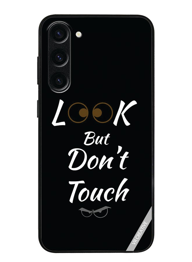 VR CREATIVE Protective Case Cover For Samsung Galaxy S24 Look But Don't Touch Design Multicolour - Image 1