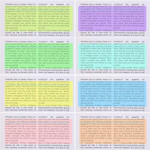 Zonon Guided Reading Highlight Strips Colored Overlay Reading Tracking Rulers Helps with Reduce Visual Stress (16 pack) - Image 2