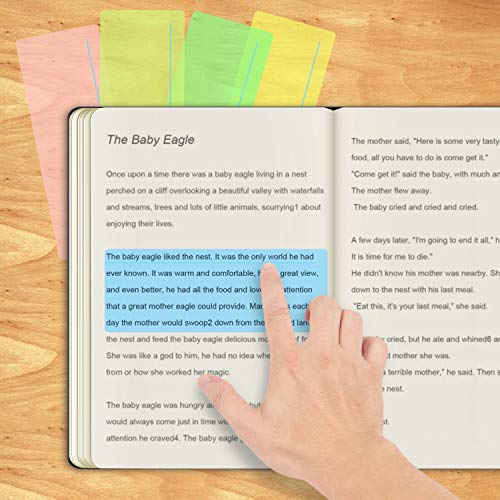 Zonon Guided Reading Highlight Strips Colored Overlay Reading Tracking Rulers Helps with Reduce Visual Stress (16 pack) - Image 4