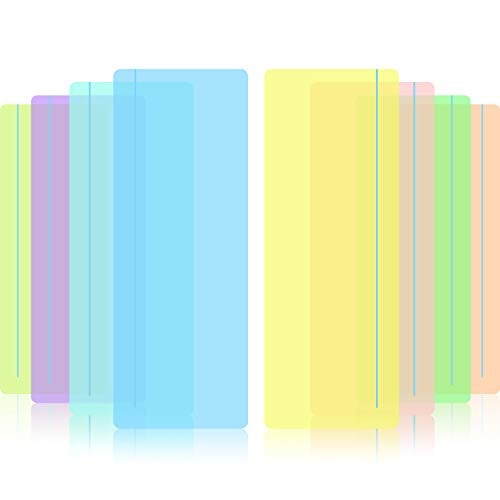 Zonon Guided Reading Highlight Strips Colored Overlay Reading Tracking Rulers Helps with Reduce Visual Stress (16 pack) - Image 1