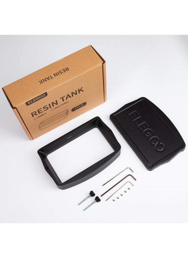 ELEGOO Metal Resin Tank for Mars 4 Ultra LCD 3D Printer, ACF Release Liner Pre-Installed, with Allen Wrench, Resin Vat Mars 4 Ultra