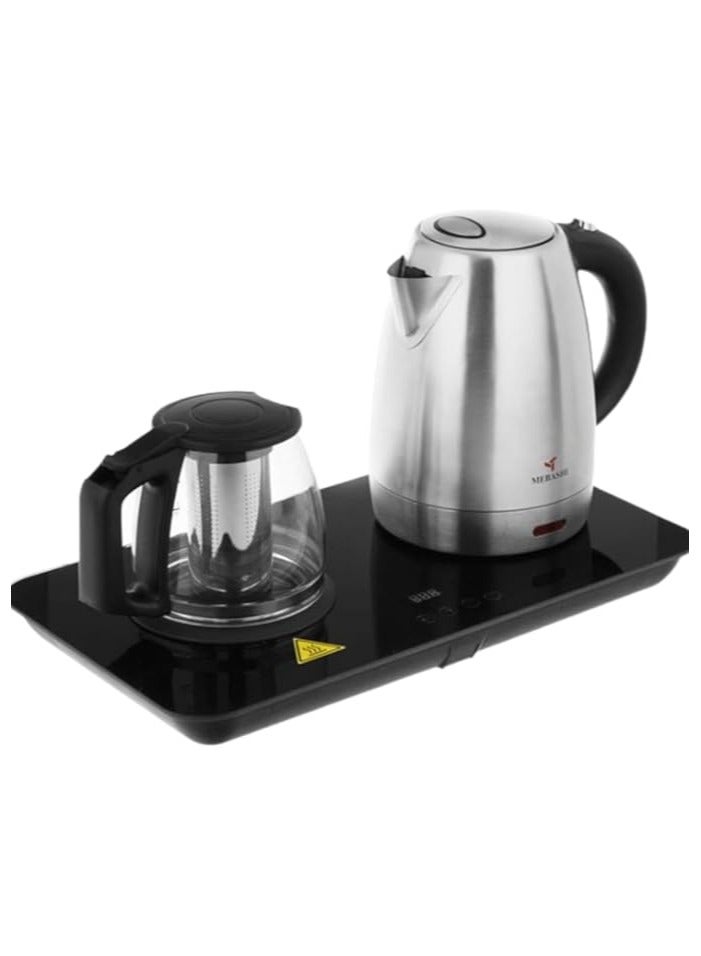 MEBASHI 1.7 L Kettle, 1.0 L Teapot, Stainless Steel, Digital Control, Keep Warm Function (ME-TM301SG) - Image 2