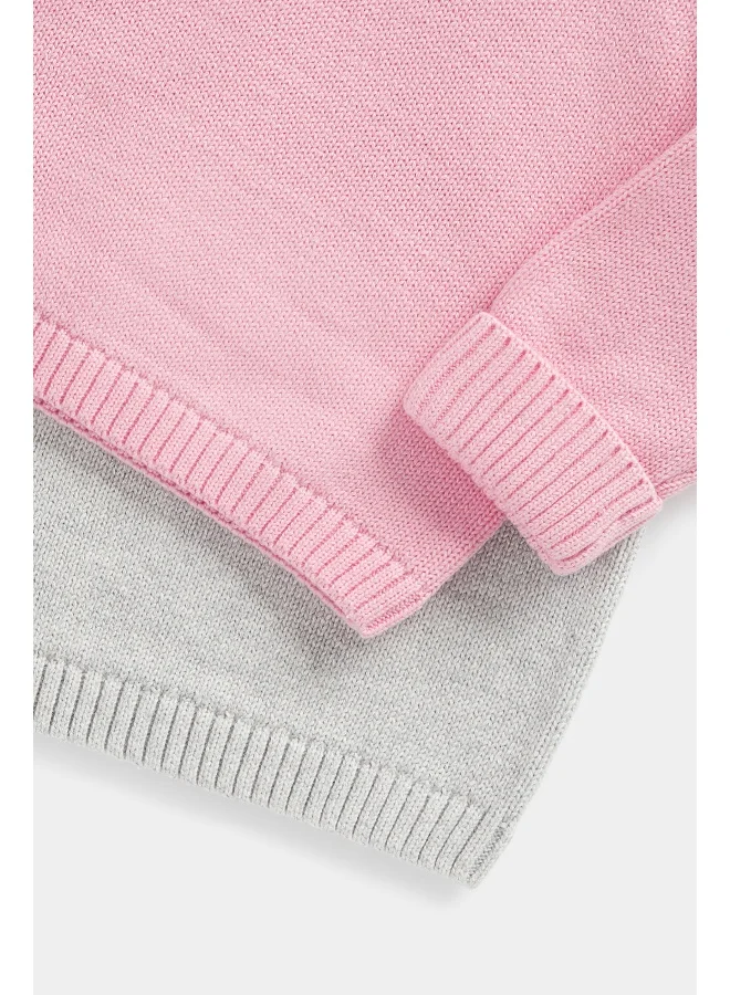 mothercare Roll-Neck Knitted Jumpers - 2 Pack