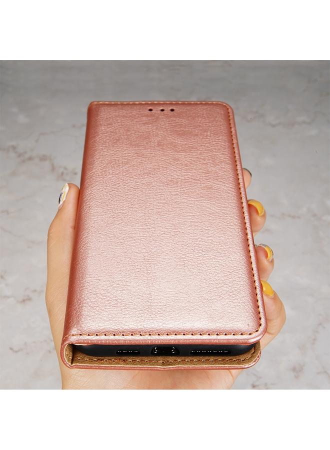 اس-توب جراب لهاتف Samsung Galaxy A91 مصنوع من مادة البولي يوريثان الحراري اللامع بلون سادة مع حامل وفتحة للبطاقات ومحفظة. - Image 4