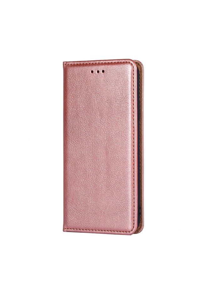 اس-توب جراب لهاتف Samsung Galaxy A91 مصنوع من مادة البولي يوريثان الحراري اللامع بلون سادة مع حامل وفتحة للبطاقات ومحفظة. - Image 2