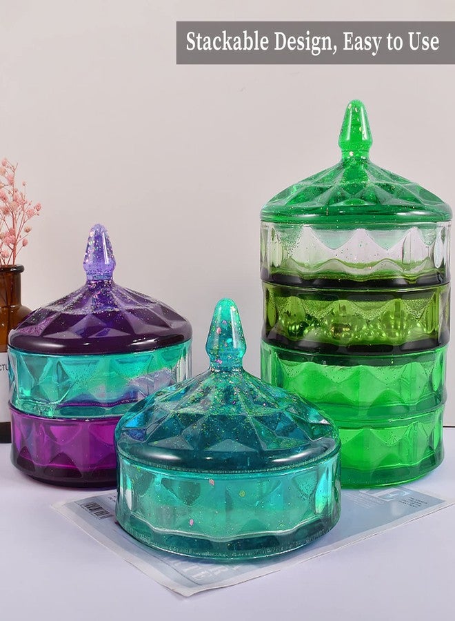 Wehous Multi-Layer Box Resin Mold with Lid, Silicone Storage Box Mould for Epoxy Casting, Stackable Organizer Decor Container for Storage Jewelry Trinket Candy DIY Crafts - Image 5