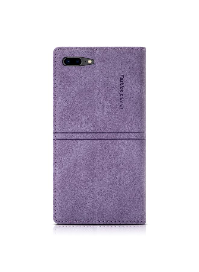 S-TOP Dream Magnetic Suction Business Horizontal Flip PU Leather Case with Holder & Card Slot & Wallet For iPhone 8 Plus / 7 Plus - Image 3