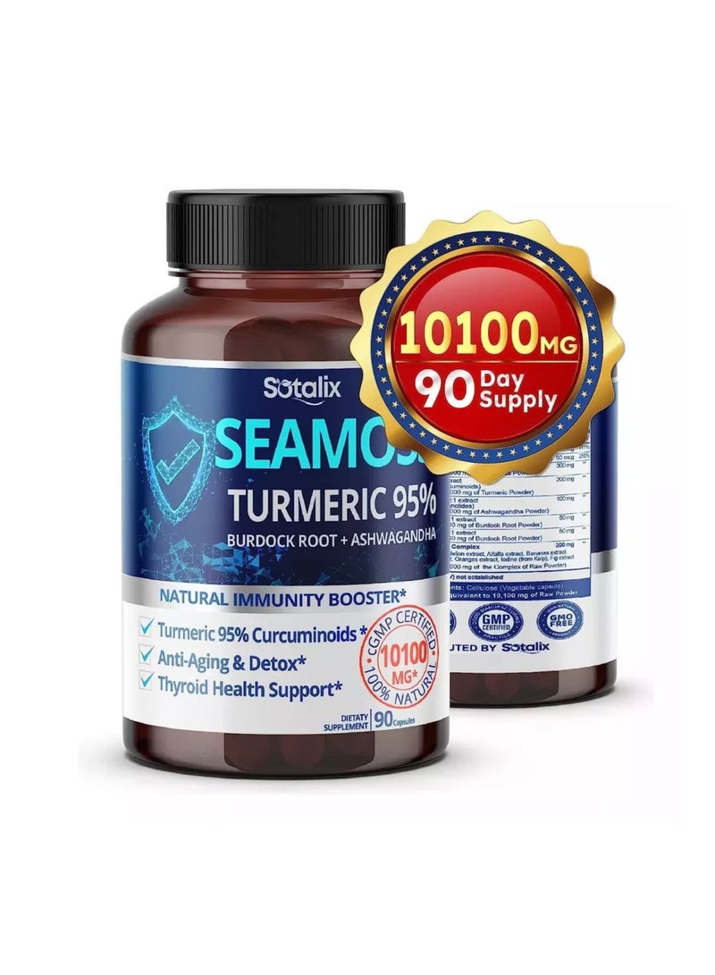 SOTALIX Organic Irish Sea Moss 10100mg 90 Capsules 