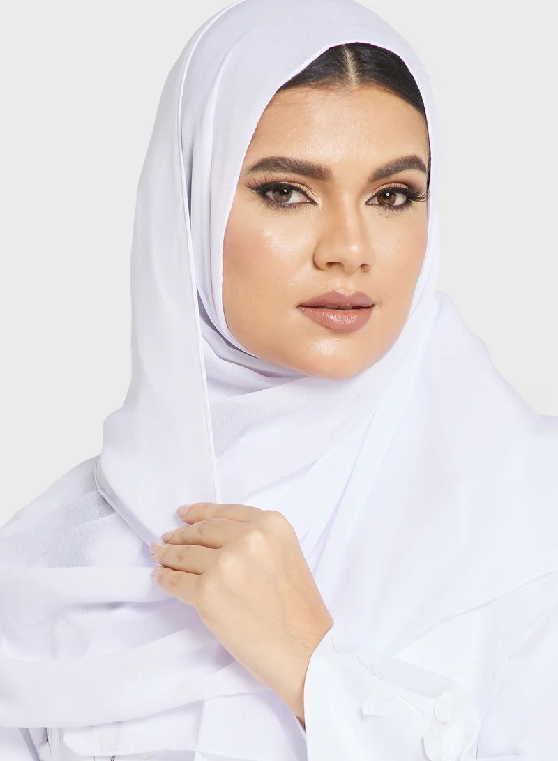 Khizana Applique Detail Abaya With Sheila