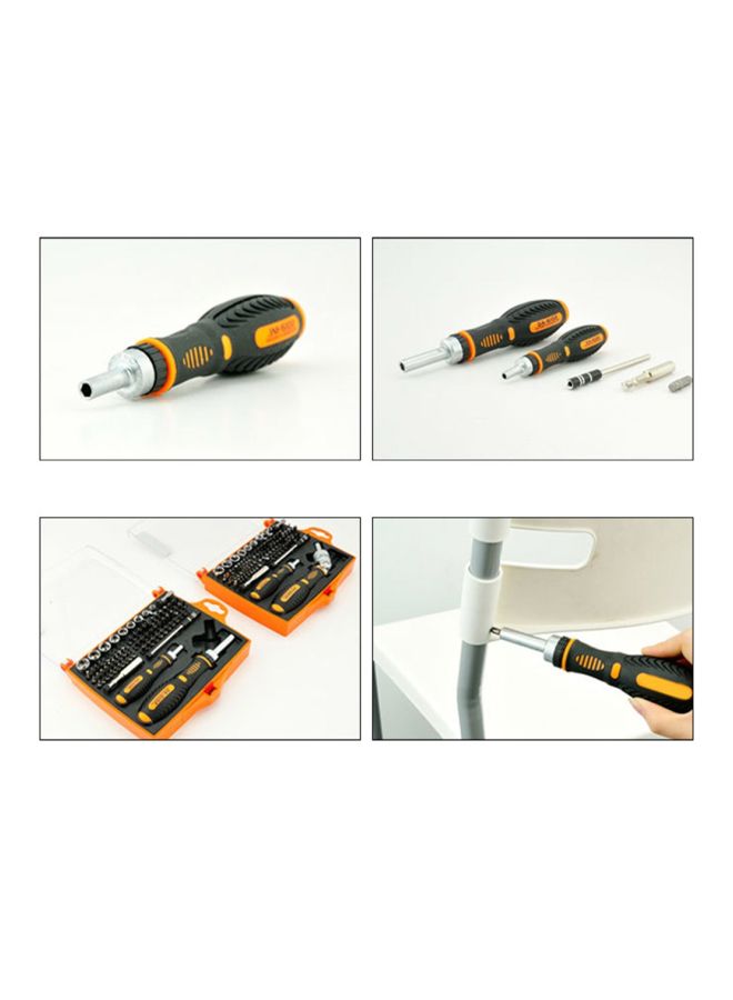 NIBEMINENT 79-Piece Screwdriver Set Black/Silver/Orange - Image 3