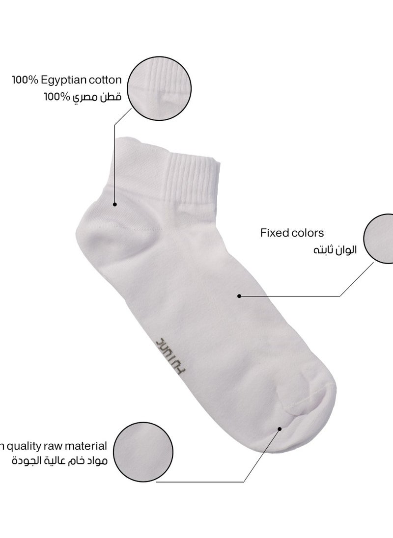 Future future socks short pack of 3 white-black-grey size 31-35 cotton  - Image 2