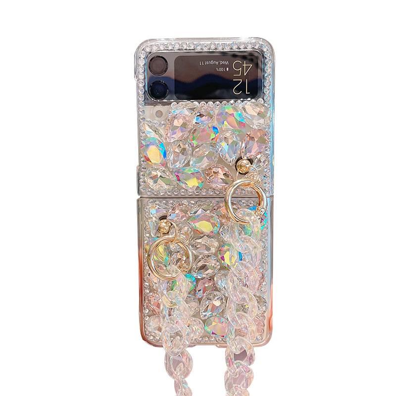 غطاء واقي، Laser Acrylic، أحجار الراين، لـ Samsung Galaxy Z Flip 6 - Image 5