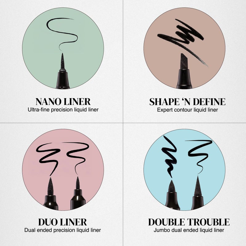 Absolute New York Nano Liner Super Slim Angled Tip Double Ended Liner - Image 2