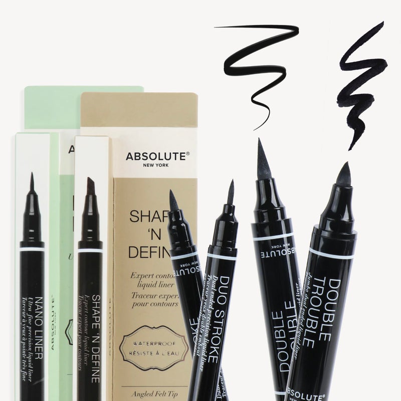 Absolute New York Nano Liner Super Slim Angled Tip Double Ended Liner - Image 5