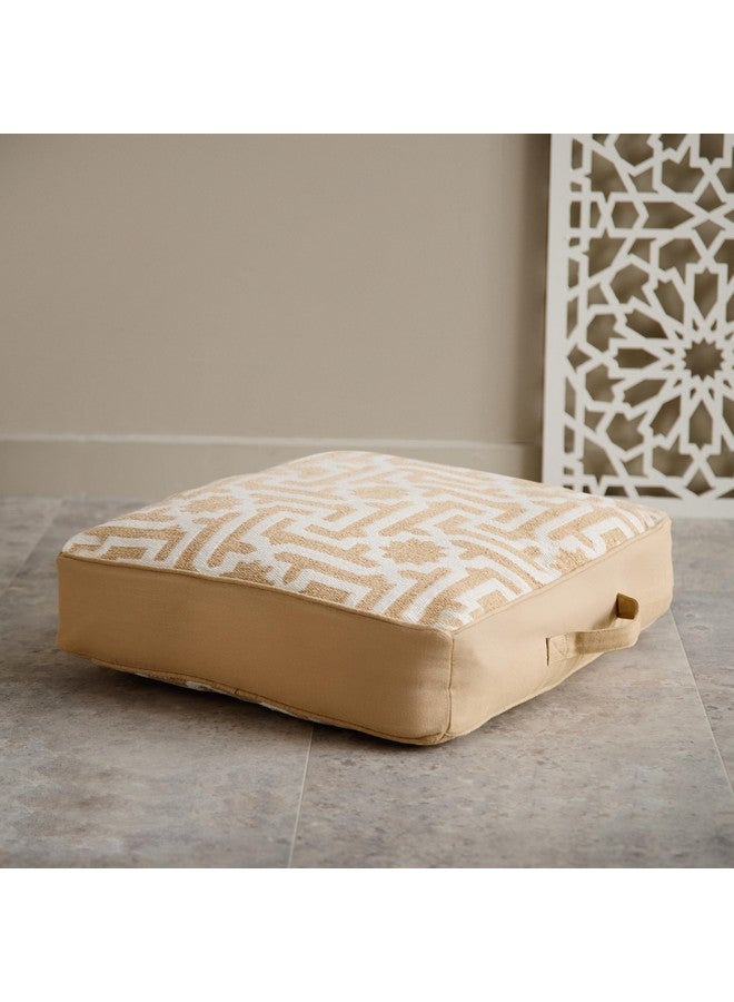 Home Box Skyline Mirage Cotton Jacquard Floor Cushion 50 x 10 x 50 cm  - Image 1