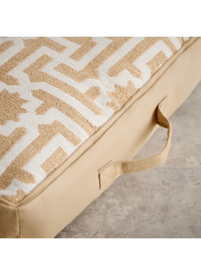 Home Box Skyline Mirage Cotton Jacquard Floor Cushion 50 x 10 x 50 cm  - Image 3