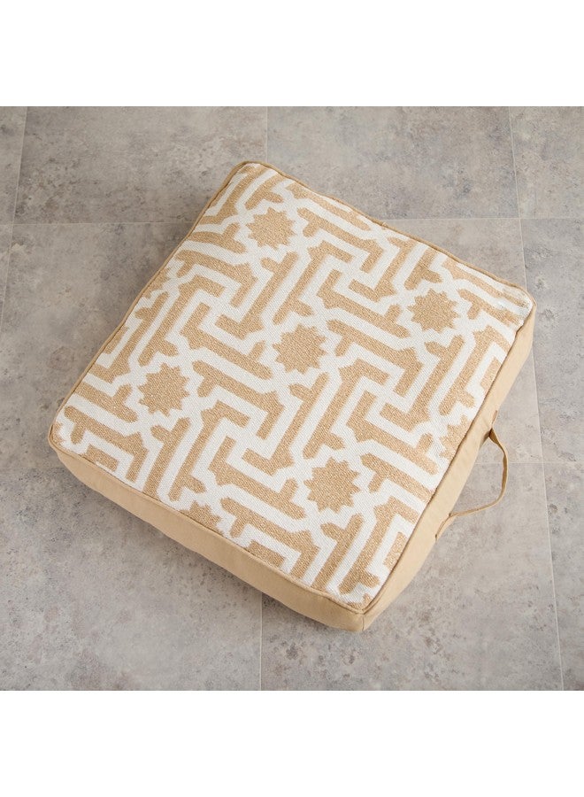 Home Box Skyline Mirage Cotton Jacquard Floor Cushion 50 x 10 x 50 cm  - Image 2