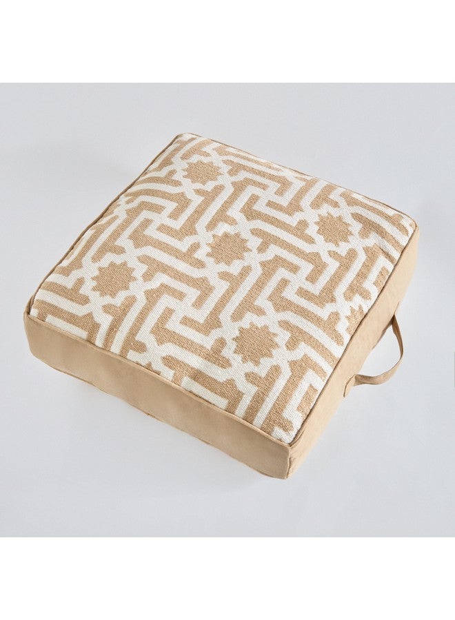 Home Box Skyline Mirage Cotton Jacquard Floor Cushion 50 x 10 x 50 cm  - Image 5