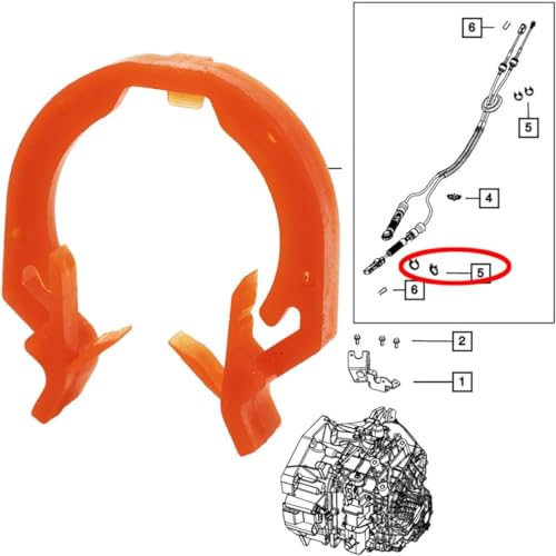 HOMEWITHU 4PCS Transfer Case Shift Cable Retainer Clip For Jeep Wrangler JK 2007-2018 68018106AA Fastener Car Repair Kit Replacement Part - Image 4