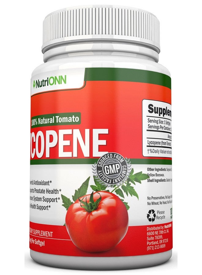 NutriONN Lycopene - 10MG - 120 Softgels - 3 Month Supply - Premium Quality Antioxidant - 100% Natural Tomato - Great for Prostate Health, Immune System Support, Heart Health and Eyesight Support - Image 5