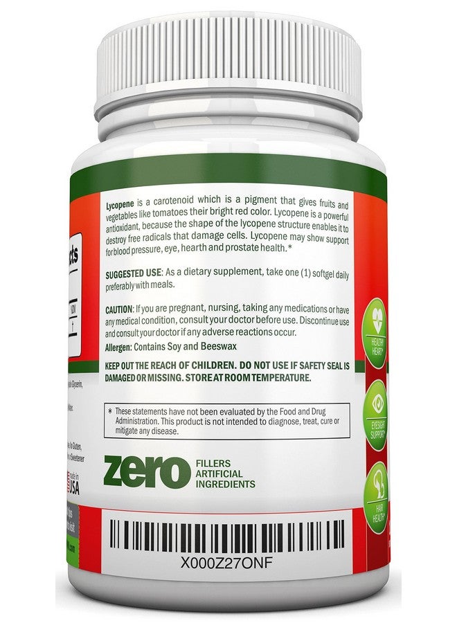 NutriONN Lycopene - 10MG - 120 Softgels - 3 Month Supply - Premium Quality Antioxidant - 100% Natural Tomato - Great for Prostate Health, Immune System Support, Heart Health and Eyesight Support - Image 3