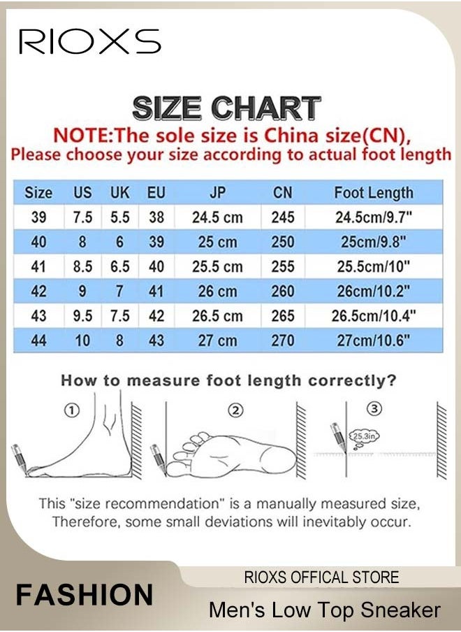 RIOXS - Low Top Sneaker For Men, Men's Waterproof Hiking Shoes, Lightweight Anti Slip Trekking Trails Shoe, Breathable Outdoor Ankle Boots, Running Sneakers For Men, Athletic Shoes Running Walking Gym Shoes, Gift For Daddy Grandfather Boyfriend Husband - Image 1